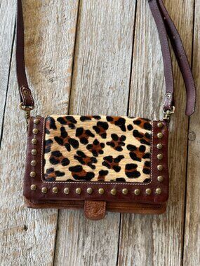 American West Leather Crossbody Purse